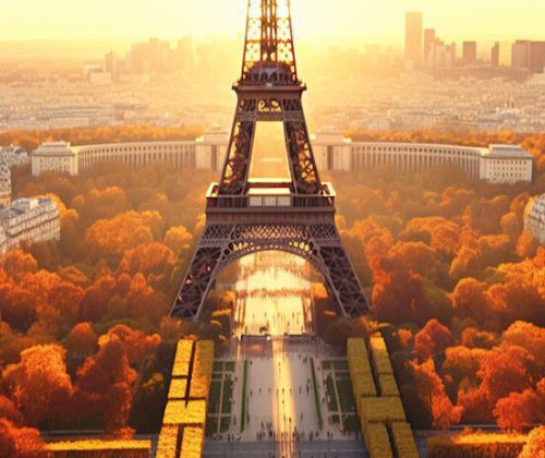 Autumnal Eiffel Tower - Paris